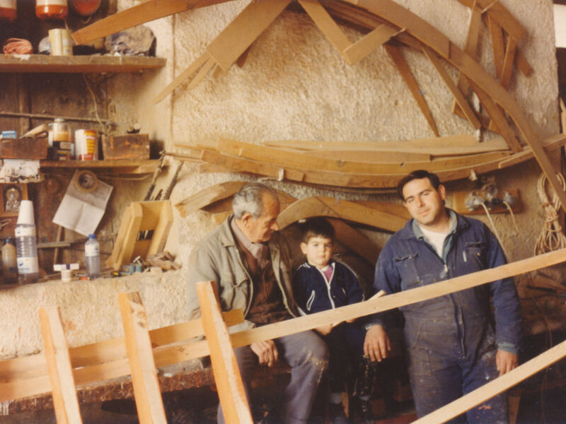 Three generations, Fouskis Boatyard