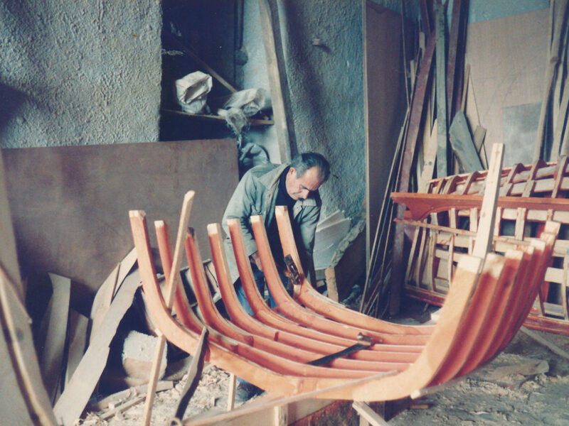 Construction of "koundoulo" type boat