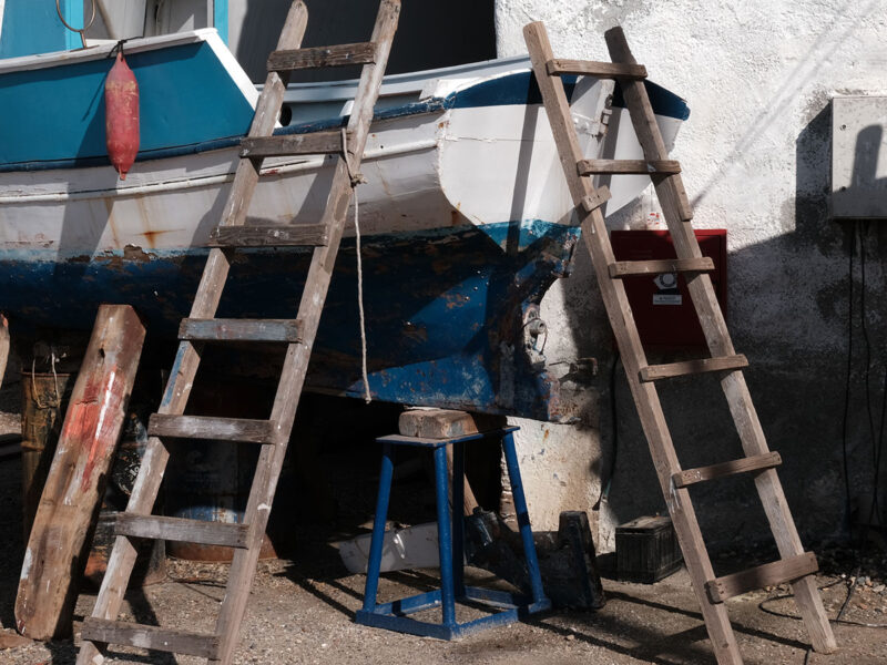 Custom ladders at Tarsanas