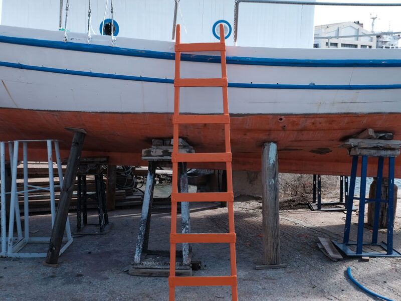 Custom ladders at Tarsanas
