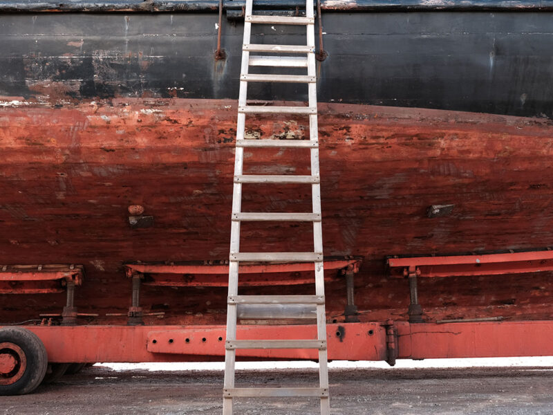 Custom ladders at Tarsanas