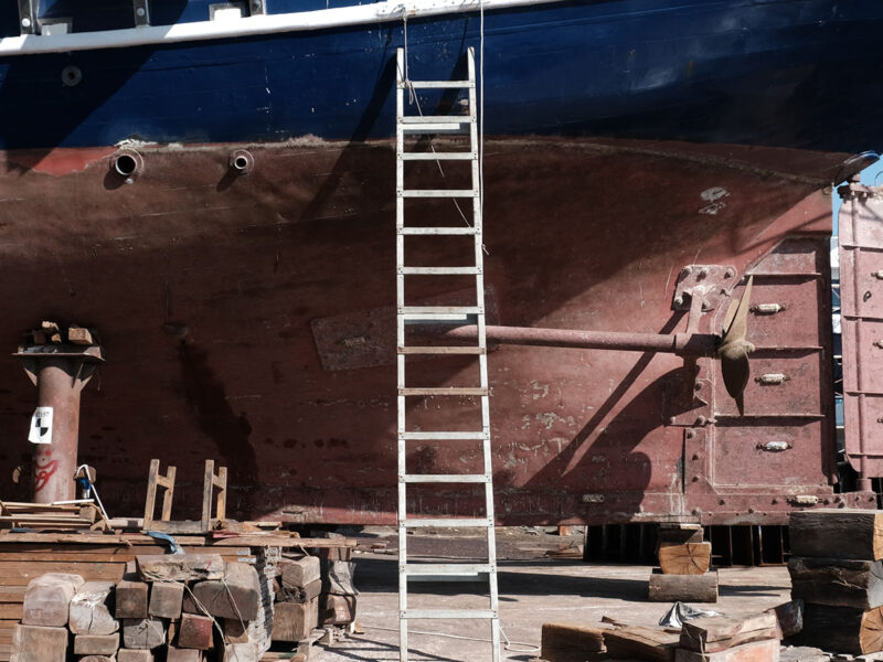 Custom ladders at Tarsanas