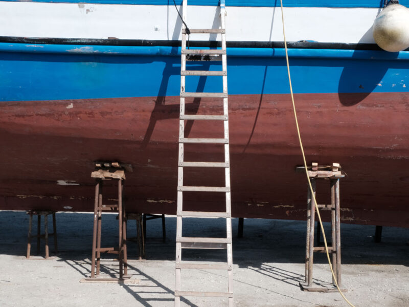 Custom ladders at Tarsanas