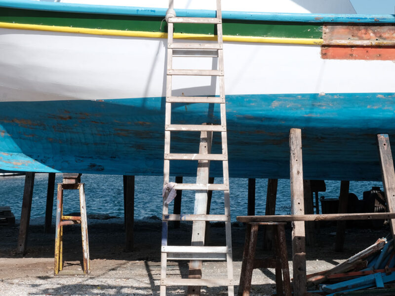 Custom ladders at Tarsanas
