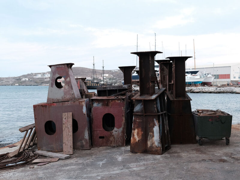 Drydock supports at Tarsanas