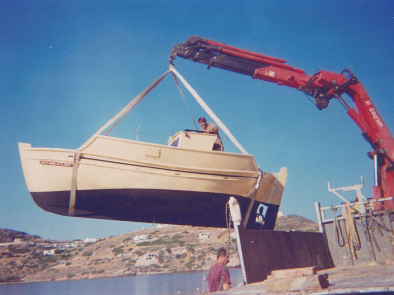 Launch of koutoulo type boat