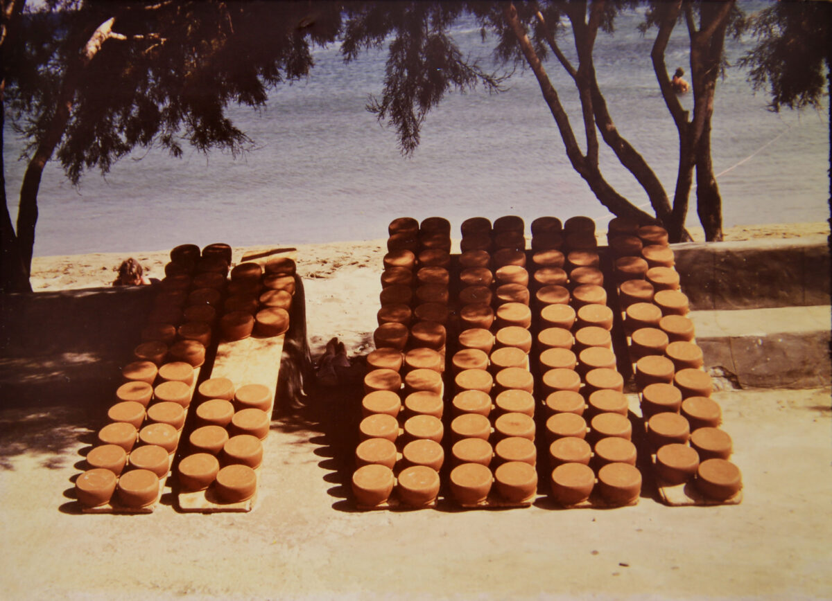 Pots drying at Platis Gialos, Sifnos